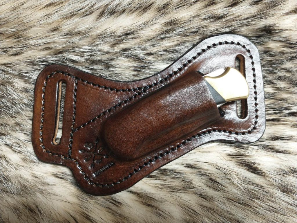 Buck 110 or 112 Horizontal Carry Knife Sheath Waddell Wildlife
