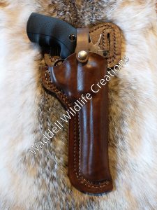 Dan Wesson 44 Magnum Double Belt Loop Custom Leather Holster